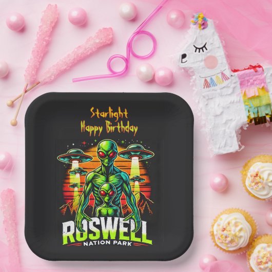 エイリアン目撃ロズウェル・ネーション・パーク！ ペーパープレート (パーティー)