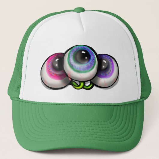 エイリアン眼球宇宙モンスター キャップ (正面)