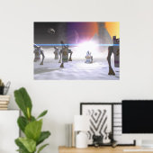 エイリアン着陸 ポスター (ホームオフィス)