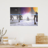 エイリアン着陸 ポスター (キッチン)