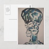 エイリアン私はあります ポストカード (正面/裏面)