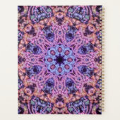 エイリアン紫サイケデリック万華鏡曼荼羅 プランナー手帳 (裏面)