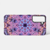 エイリアン紫サイケデリック万華鏡曼荼羅 SAMSUNG GALAXYケース (裏面横)