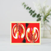 エイリアン細胞アート ポストカード (スタンド正面)