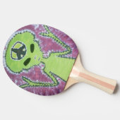 エイリアン絞り染め 卓球ラケット (横)