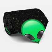 エイリアン絵文字メンズネックタイ ネクタイ (ロール)