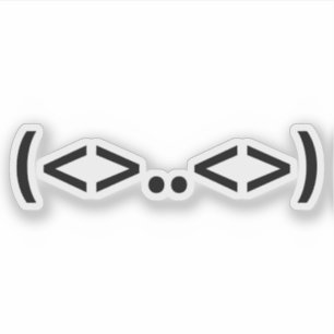 エイリアン絵日本の文字 シール