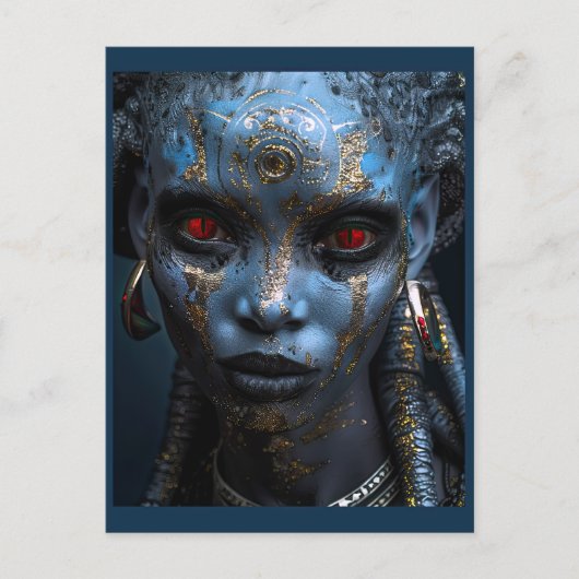 エイリアン美しいfrom the Frost Planet ポストカード (正面)