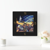 エイリアン考古学 スクエア壁時計 (ホーム)