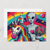 エイリアン花嫁オンザユニコーン ポストカード (正面/裏面)