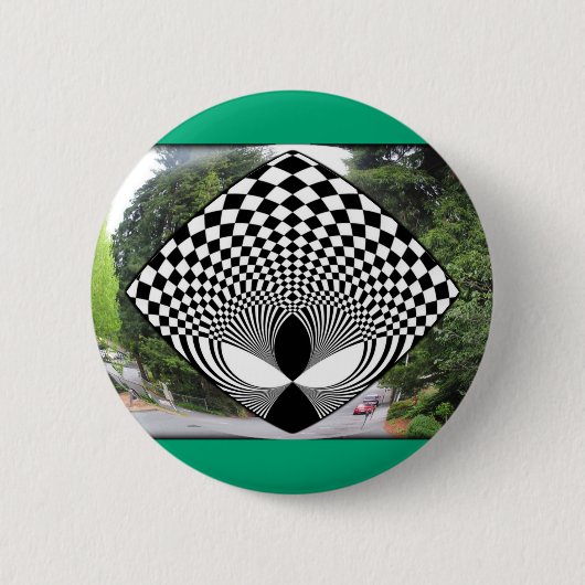 エイリアン見てろ！ 缶バッジ (正面)