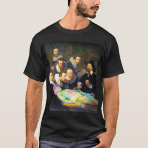 エイリアン解剖学レッスンモダン絵画クリエイティブのメンズ Tシャツ