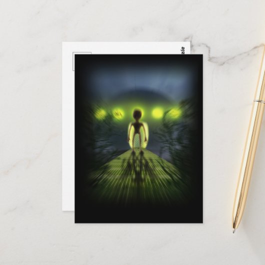 エイリアン訪問者 ポストカード (正面/裏面インサイチュ)