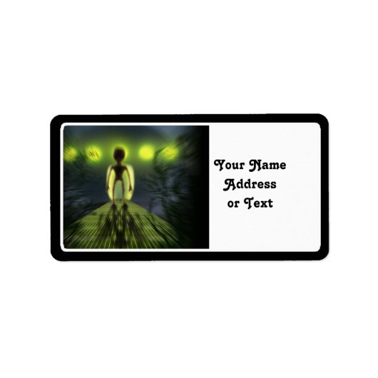 エイリアン訪問者 ラベル (正面)