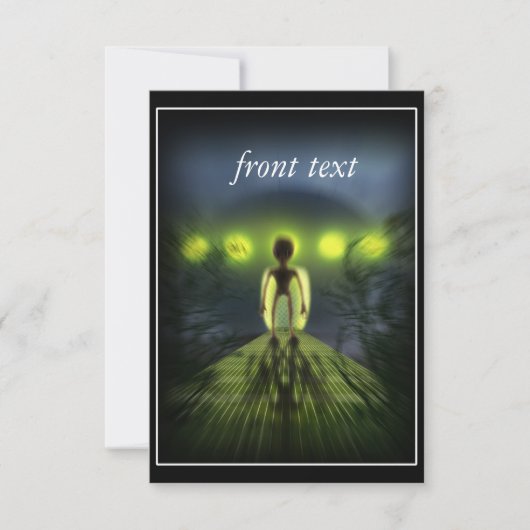 エイリアン訪問者 招待状 (正面)