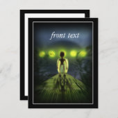 エイリアン訪問者 招待状 (正面/裏面)