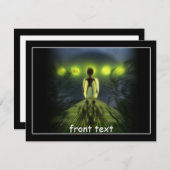 エイリアン訪問者 招待状 (正面/裏面)