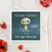 エイリアン誕生日パーティー スタンダードランチョンナプキン (インサイチュ)