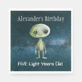 エイリアン誕生日パーティー スタンダードランチョンナプキン