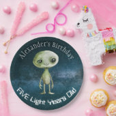 エイリアン誕生日パーティー ペーパープレート (パーティー)