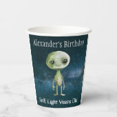 エイリアン誕生日パーティー 紙コップ (裏面)