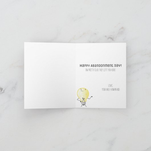 エイリアン誕生日 カード (内部)