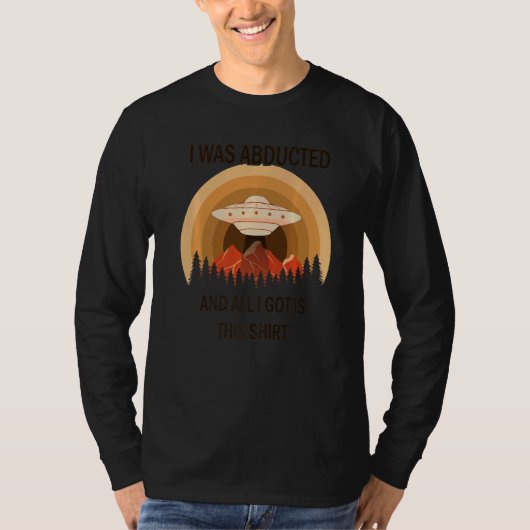 エイリアン誘拐宇宙人SFユー Tシャツ (正面)