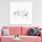 エイリアン誘拐現場のキャンバス印刷 キャンバスプリント (インサイチュ (リビング))