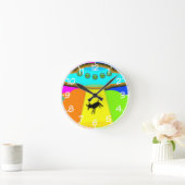 エイリアン誘拐 ラウンド壁時計 (ホーム)