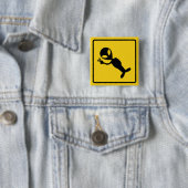 エイリアン警告のボタン 缶バッジ (インサイチュ)