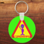 エイリアン警告の キーホルダー (正面)