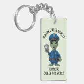 エイリアン警官 キーホルダー (正面左)