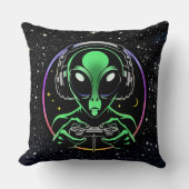 エイリアン遊のゲーム（星付き） クッション (正面)