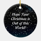 エイリアン遊のゲーム（星付き） セラミックオーナメント (裏面)