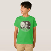 エイリアン遊のバスケットボールオンザムーン Tシャツ (正面フル)