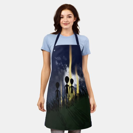 エイリアン遭遇 エプロン (着用した状態)