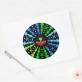 エイリアン遭遇！ ラウンドシール (封筒)