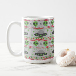 エイリアン醜いクリスマスセーター コーヒーマグカップ