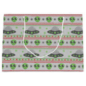 エイリアン醜いクリスマスセーター ラージペーパーバッグ (正面)