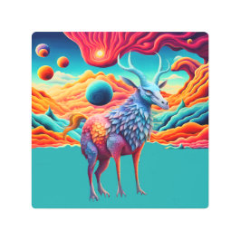 エイリアン野生生物 メタルプリント