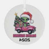 エイリアン銀河挨拶 ガラスオーナメント (裏面)