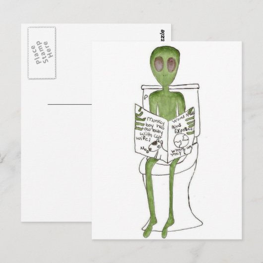 エイリアン露出 ポストカード (正面/裏面)