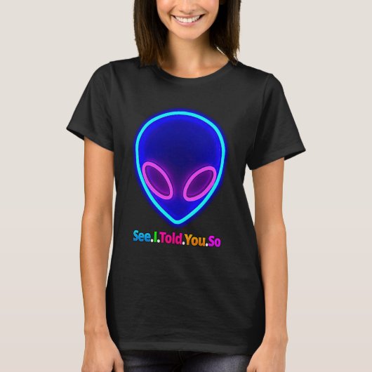 エイリアン頭そう言った Tシャツ (正面)
