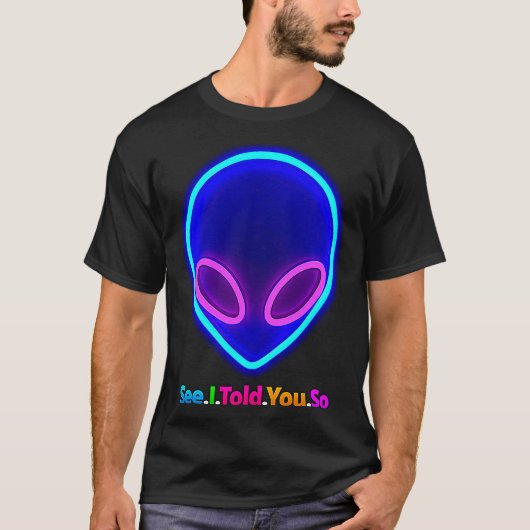 エイリアン頭そう言った Tシャツ (正面)