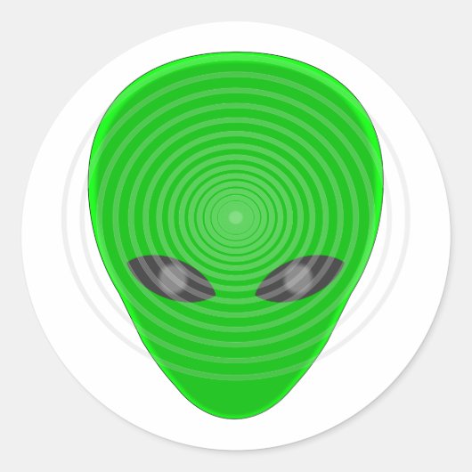 エイリアン頭心制御 ラウンドシール (正面)