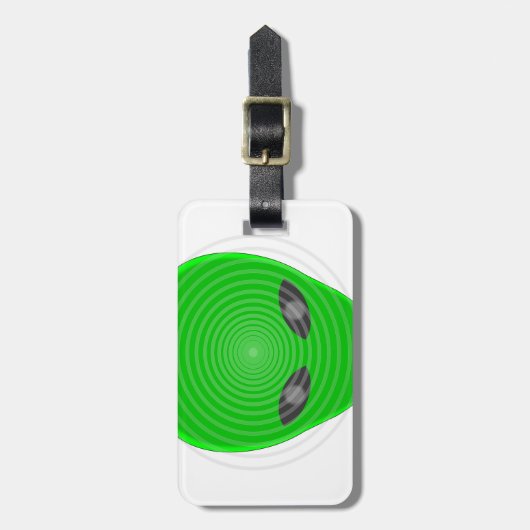 エイリアン頭心制御 ラゲッジタグ (正面縦)