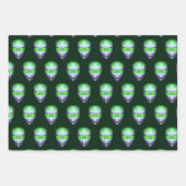 エイリアン頭 ラッピングペーパーシート (正面3)