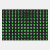 エイリアン頭 ラッピングペーパーシート (正面)