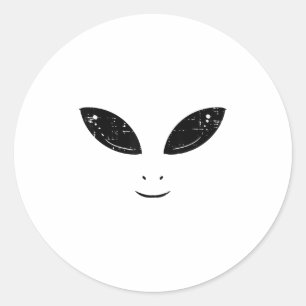 エイリアン顔おもしろい衣装Ufo宇宙少年少女の子供 ラウンドシール