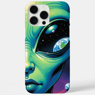 エイリアン顔と眼球反射 iPhone 16 PRO MAXケース